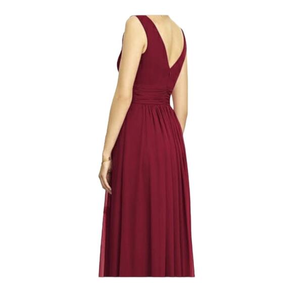 New ~  DESSY COLLECTION ~ Gorgeous Burgundy full length dress- sz 2R FALL - Picture 3 of 8